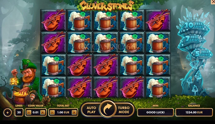 เกมสล็อต Clover stones slot ค่าย netgame