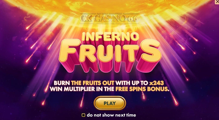 เกมสล็อต Inferno Fruits ค่าย netgame